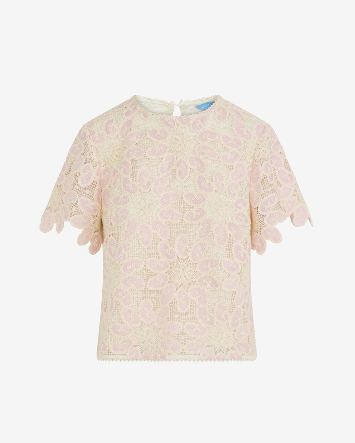 Fauxchet Top Pink Multi - Draper James