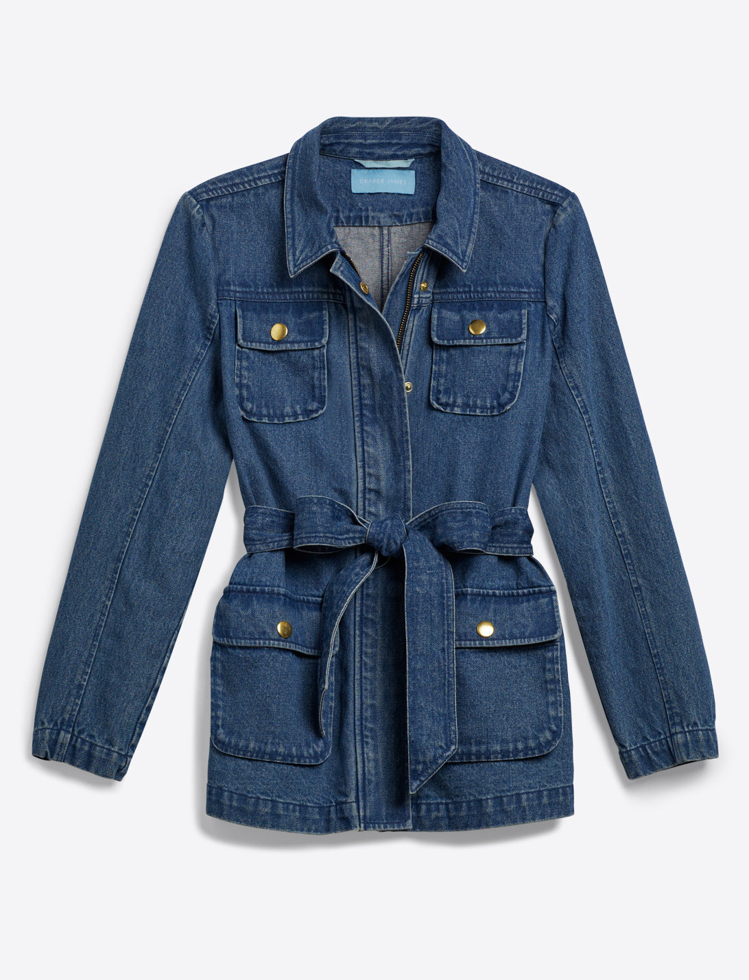Field Jacket in Dark Wash Denim Dark Wash - Draper James