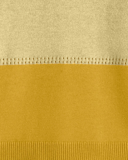 Colorblock Crewneck Sweater – Alternate Colorway Yellow - Draper James