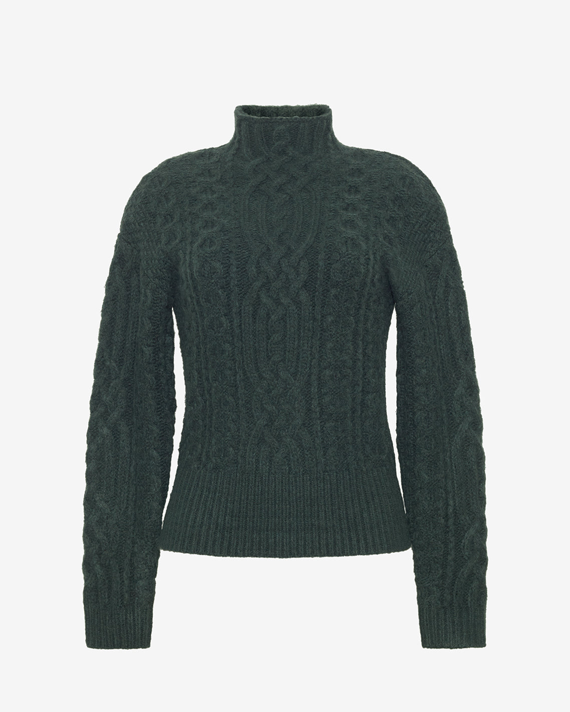 Oversized Cable Funnel Neck Sweater – Classic Sycamore - Draper James