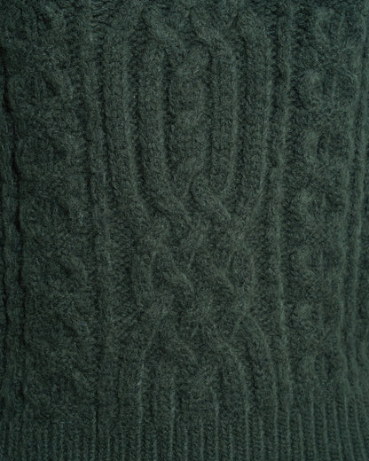 Oversized Cable Funnel Neck Sweater – Classic Sycamore - Draper James