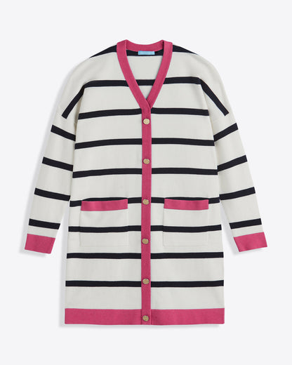 Cassadee Cardigan Magnolia White - Draper James