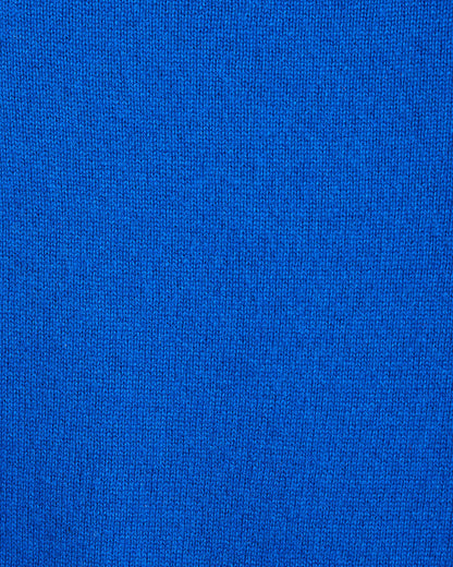 Button Shoulder Cashmere Sweater in Ivory Royal Blue - Draper James