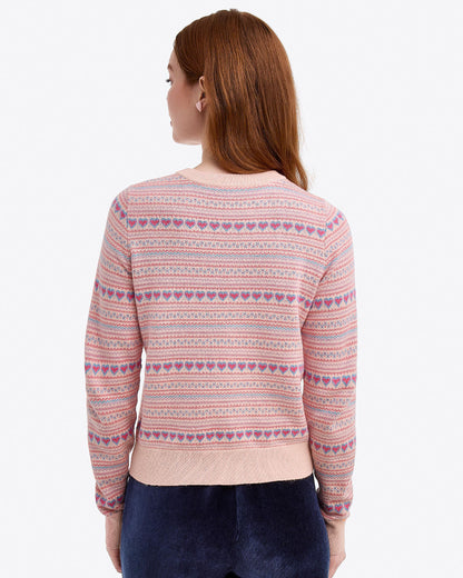 Fairisle Crewneck Sweater Pink Multi - Draper James