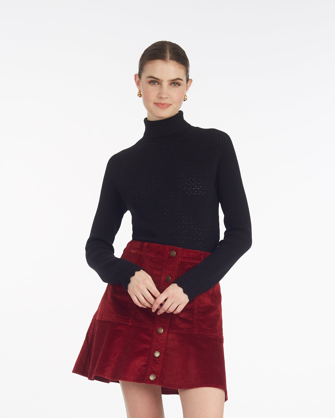 Lace Stitch Pullover – Alternate Color Black - Draper James