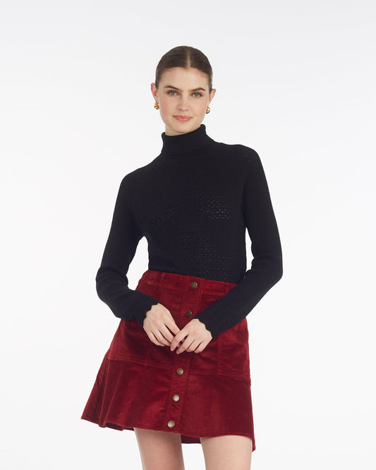 Lace Stitch Pullover – Alternate Color Black - Draper James