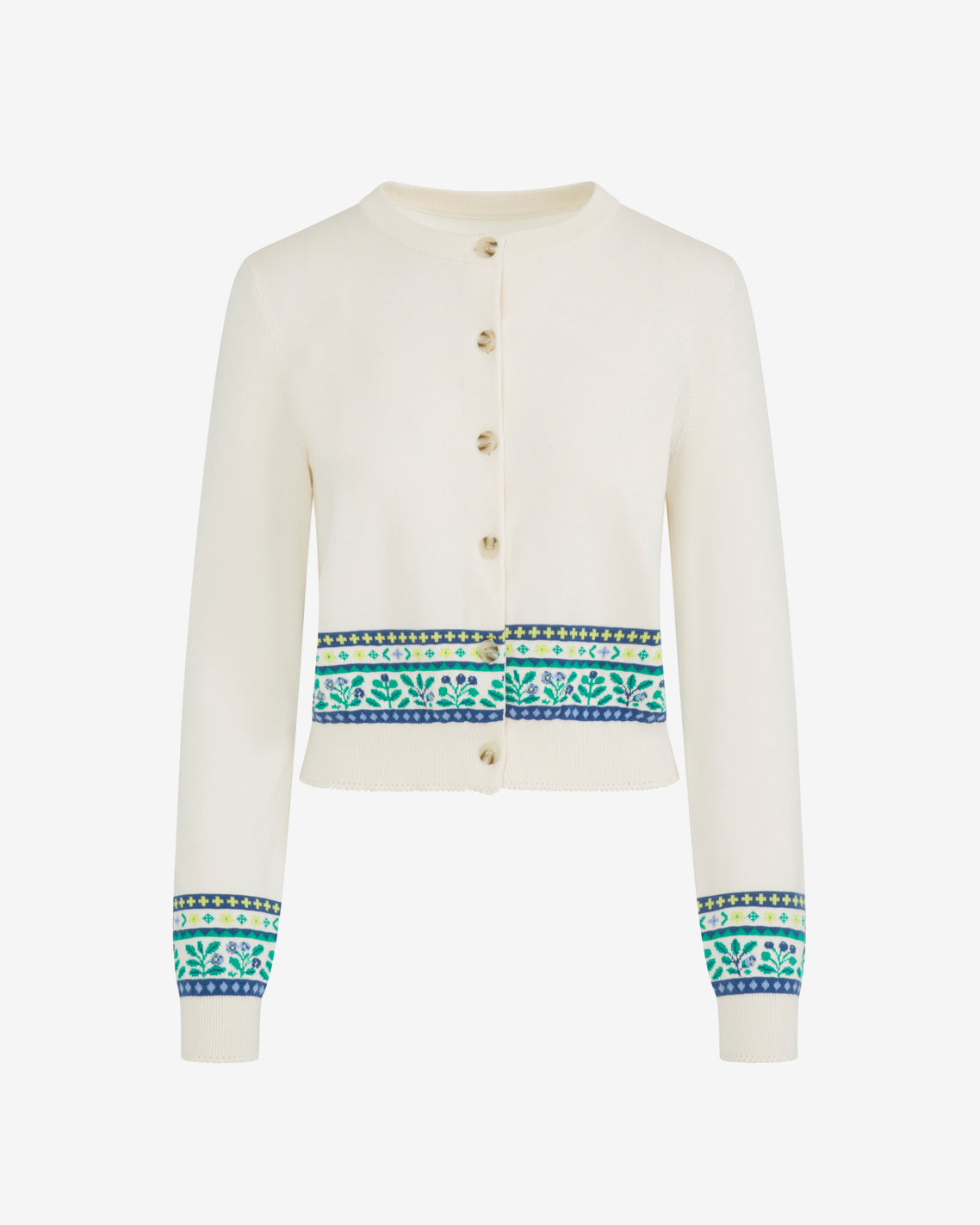 Printed Cardigan | Women's Knit Cardigans by Draper James Blue Multi - Draper James