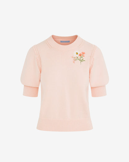 Spring Sweater in Pink Salt Blush - Draper James