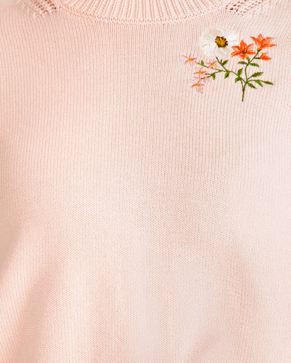 Spring Sweater in Pink Salt Blush - Draper James