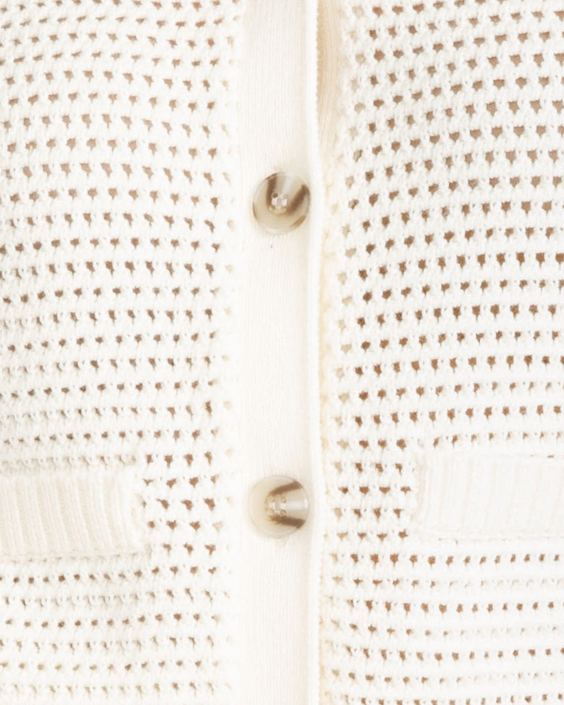 Open Weave Cardigan Beige - Draper James