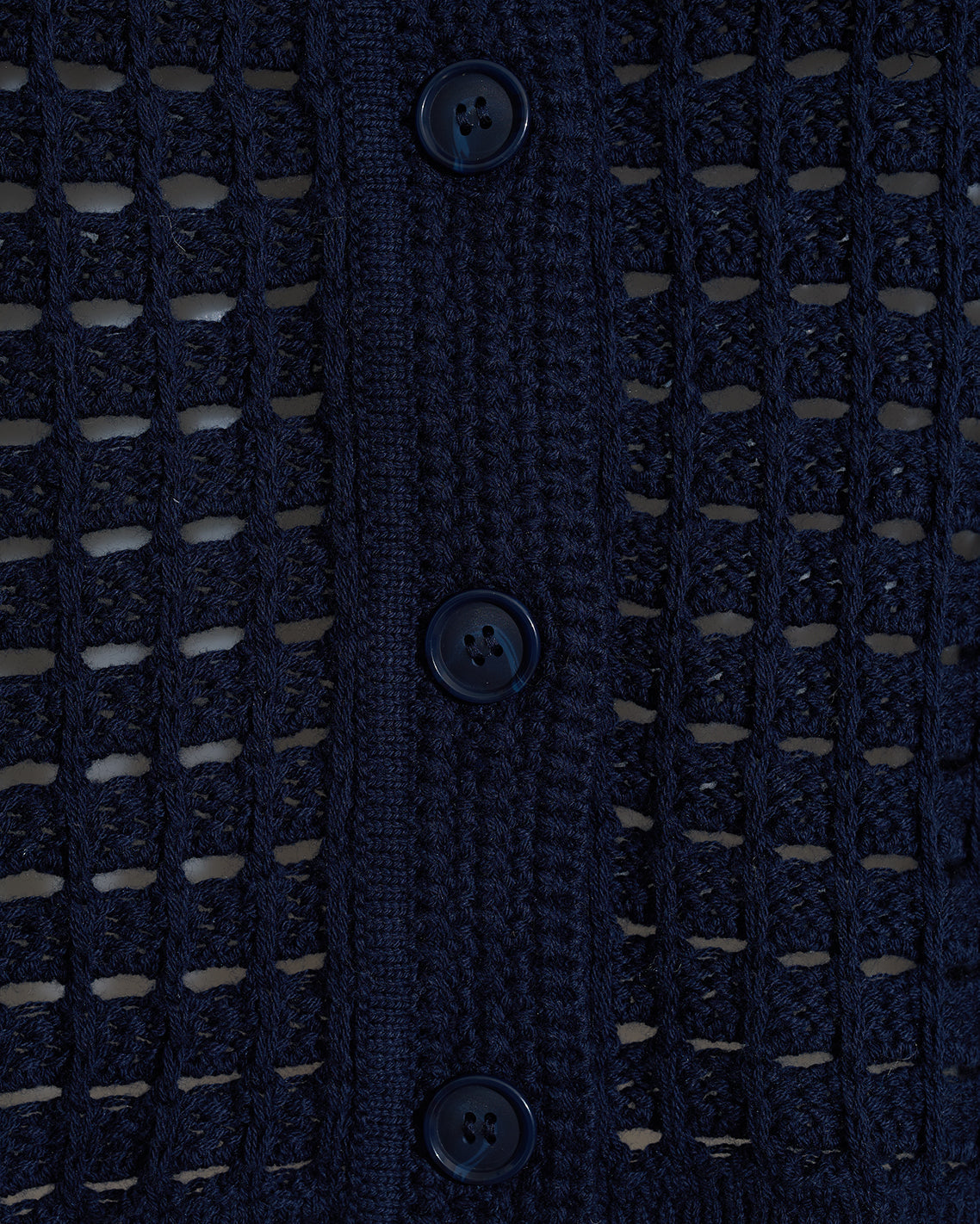 Crochet Sweater Cardigan in Nassau Navy Nassau Navy - Draper James