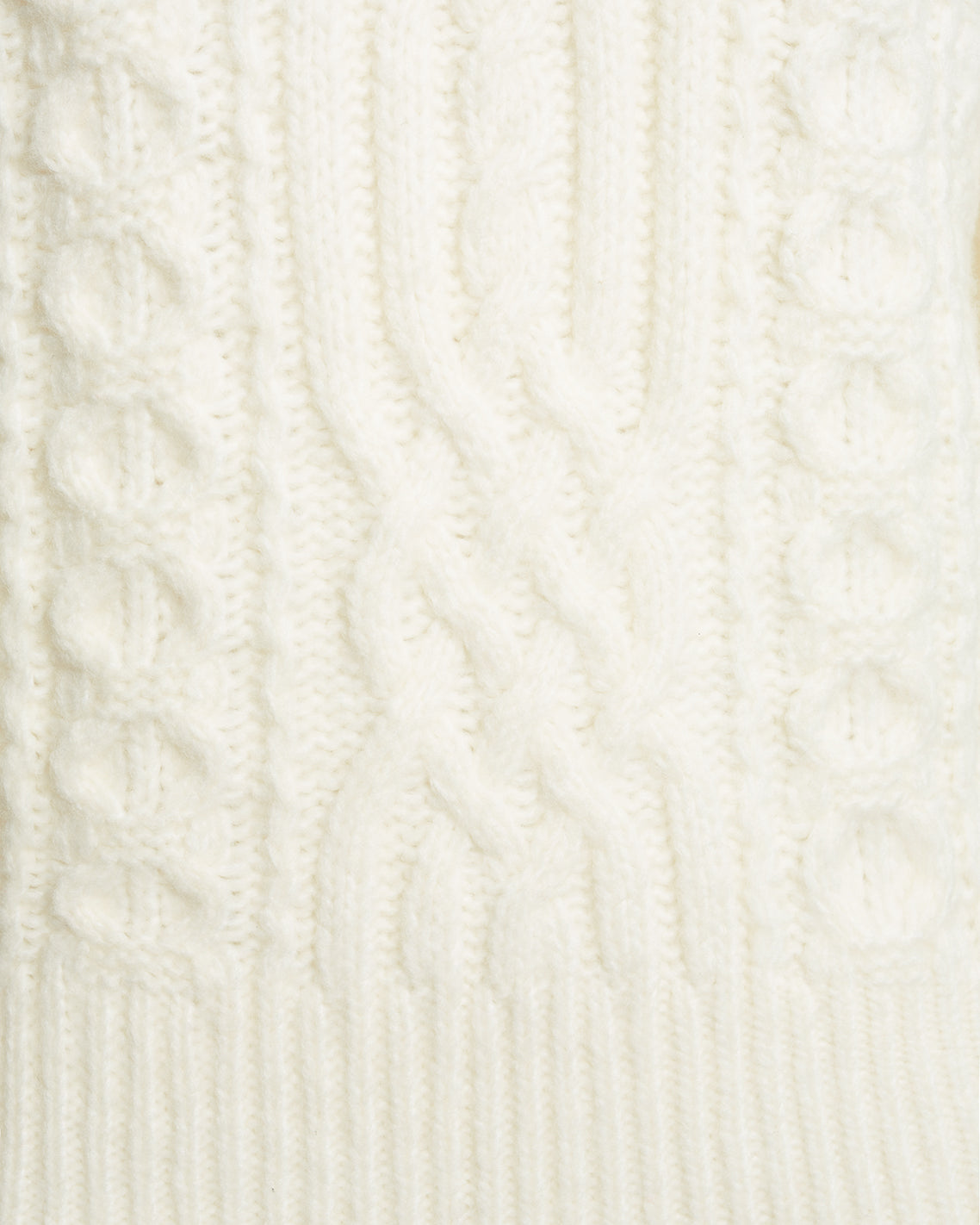 Oversized Cable Funnel Neck Sweater – Alternate Gardenia - Draper James