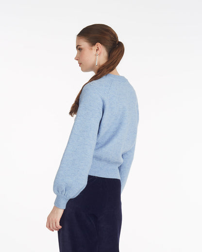 Floral Sweater | Women's Print Sweaters by Draper James Light Blue - Draper James