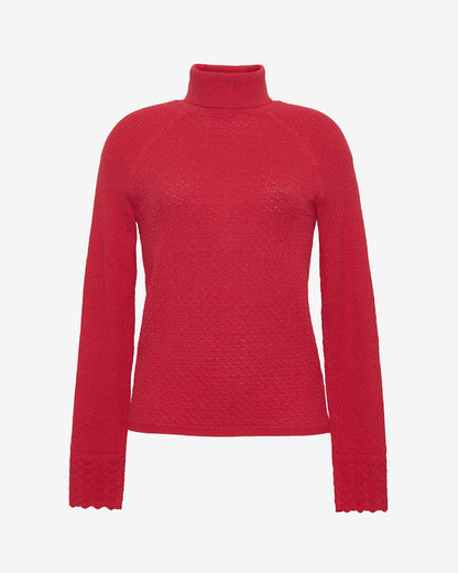 Lace Stitch Pullover – Classic Cerise - Draper James
