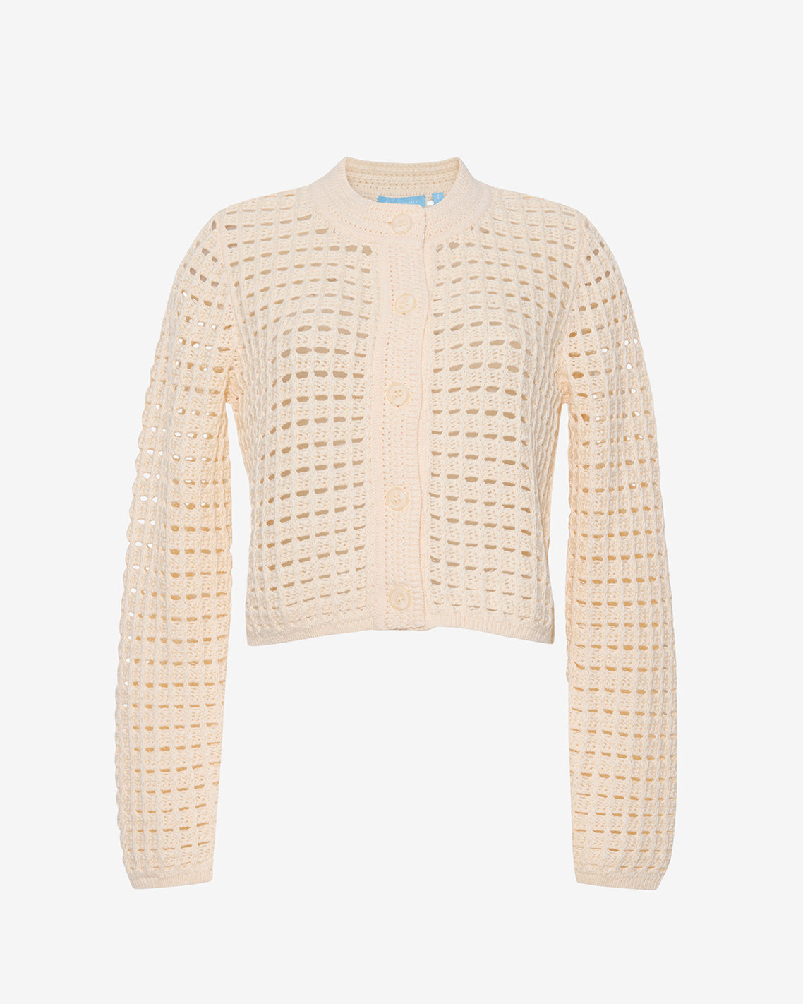 Crochet Sweater Cardigan in Beige Beige - Draper James