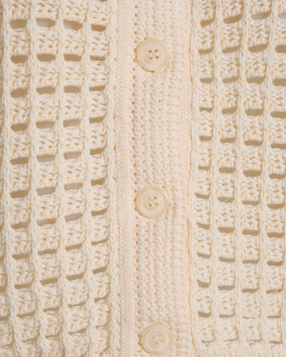 Crochet Sweater Cardigan in Beige Beige - Draper James