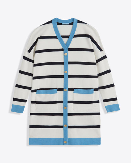 Cassadee Cardigan Sweater Dress Magnolia White - Draper James