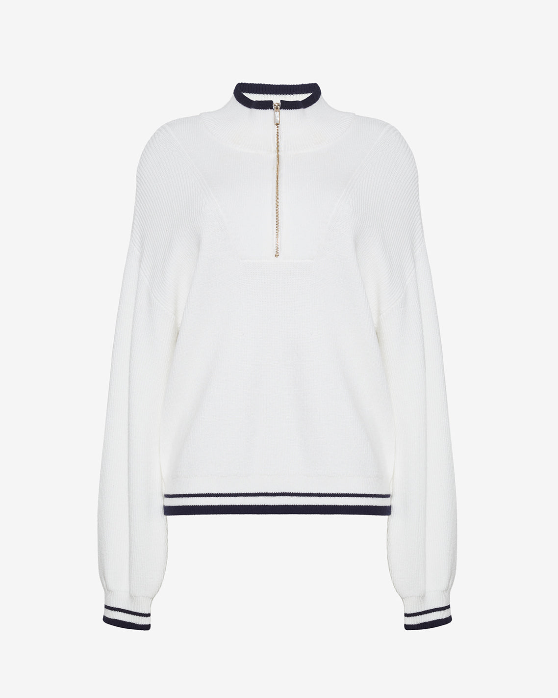 Quarterzip Sweater Magnolia White - Draper James