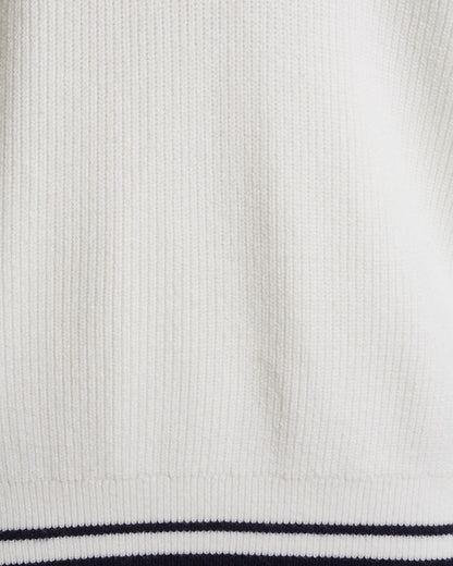 Quarterzip Sweater Magnolia White - Draper James