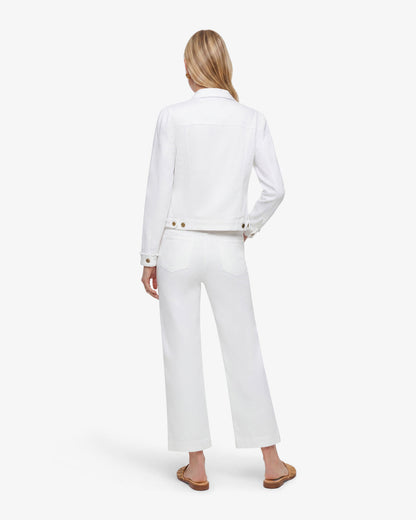 White Denim Jacket Magnolia White - Draper James