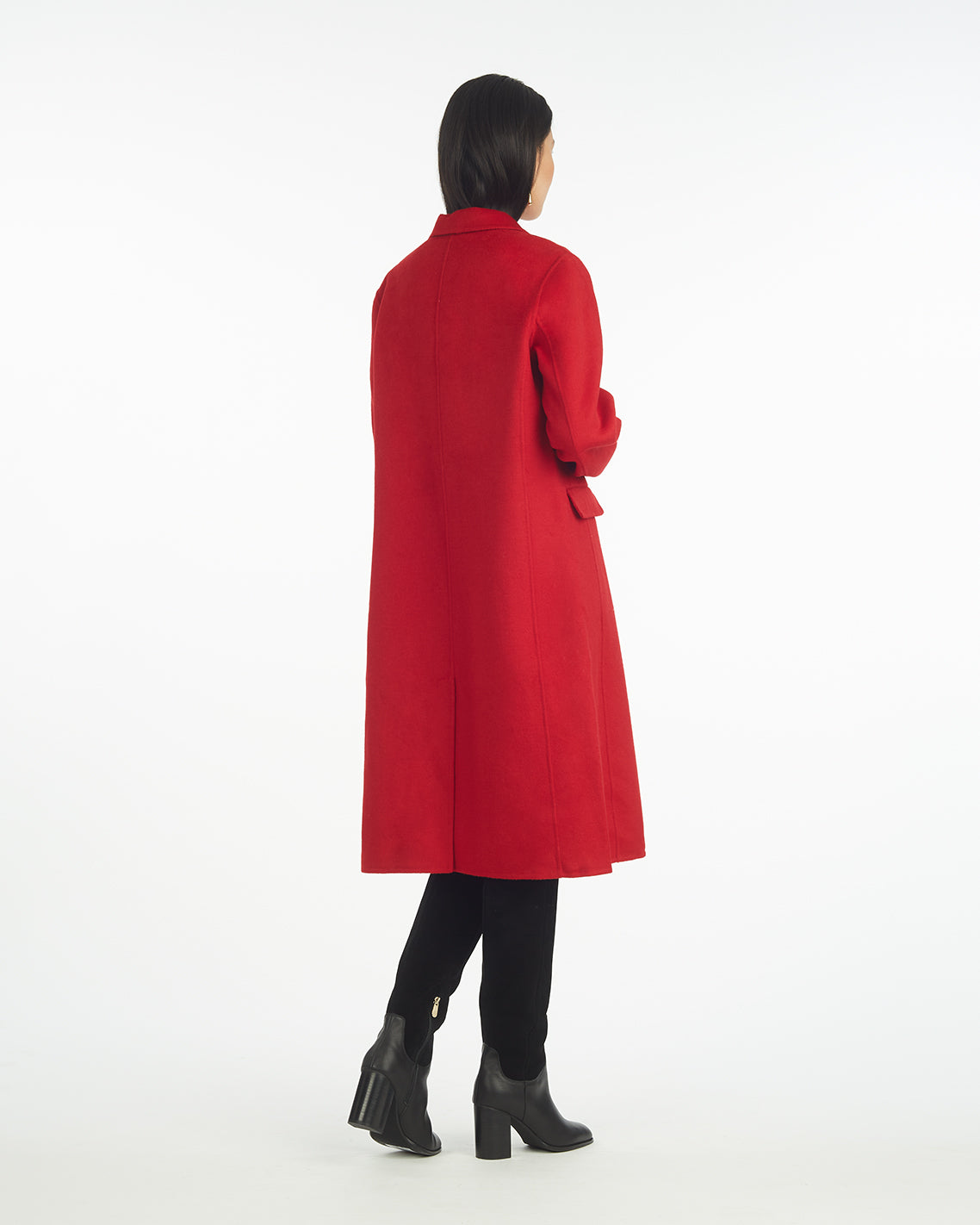 Woods Coat in Red Red - Draper James