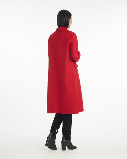 Woods Coat in Red Red - Draper James