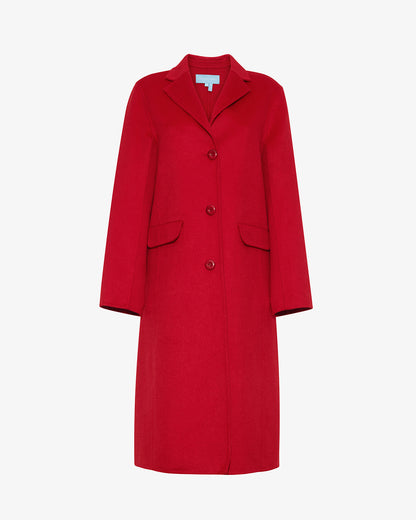 Woods Coat in Red Red - Draper James