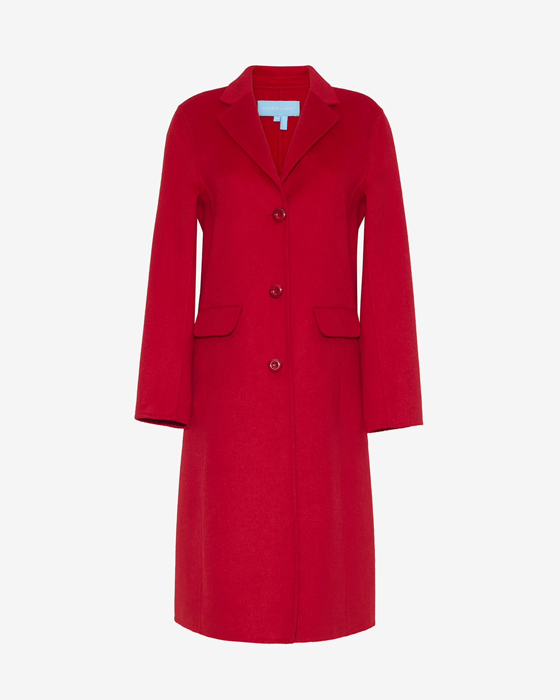 Woods Coat in Red Red - Draper James