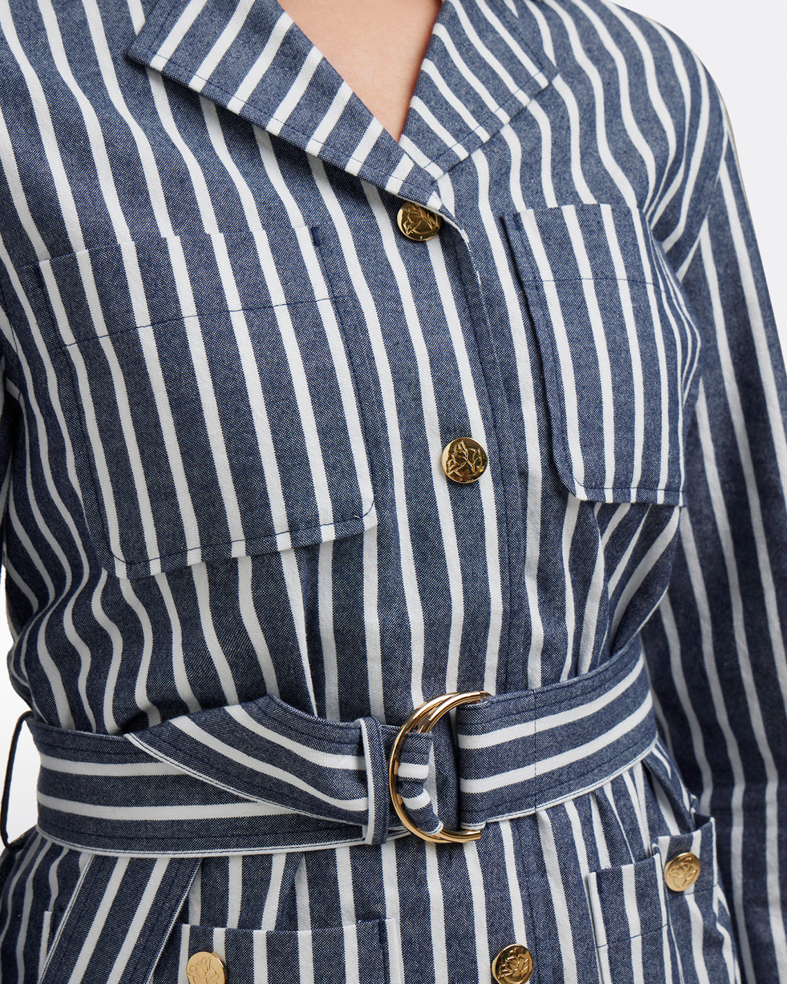 Utility Jacket | Women's Casual Jackets by Draper James Railroad Stripe - Draper James