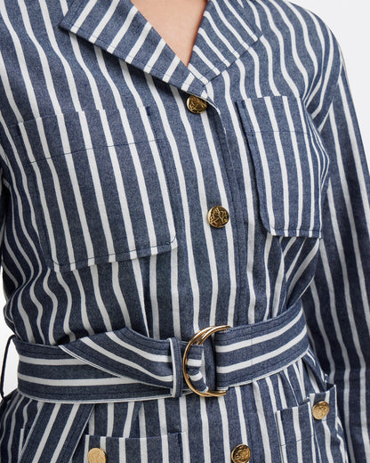 Utility Jacket | Women's Casual Jackets by Draper James Railroad Stripe - Draper James