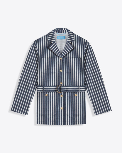 Utility Jacket | Women's Casual Jackets by Draper James Railroad Stripe - Draper James