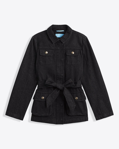 Denim Field Jacket Belle Meade Black - Draper James