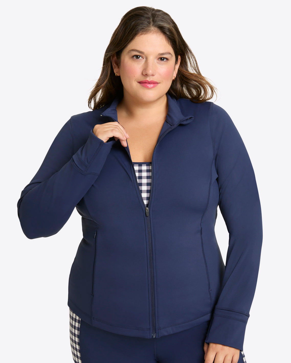 Warm Up Jacket in Navy Nassau Navy - Draper James