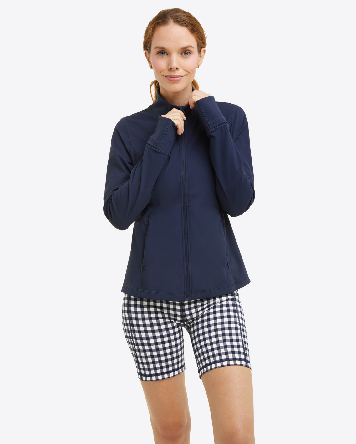 Warm Up Jacket in Navy Nassau Navy - Draper James