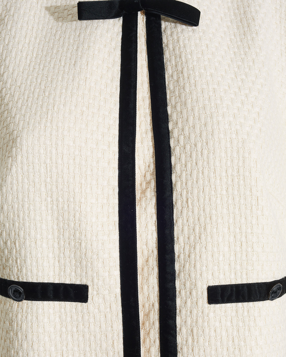 Tweed Jacket in Vanilla Magnolia White - Draper James
