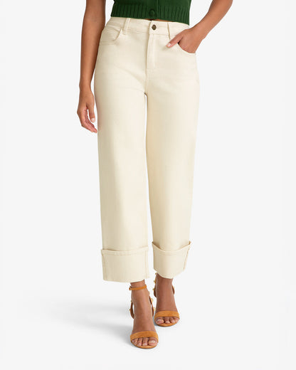 Cuffed Bottom Pant Natural - Draper James