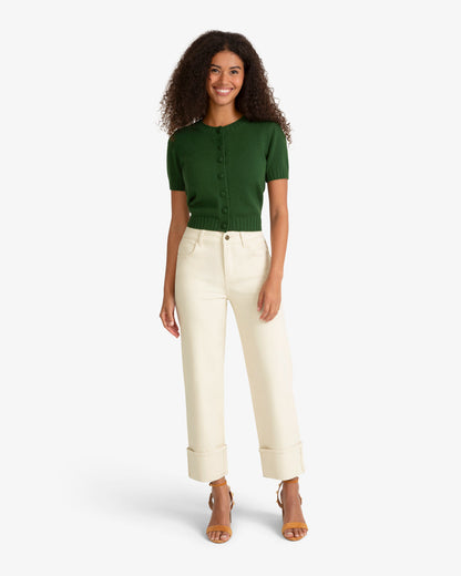 Cuffed Bottom Pant Natural - Draper James