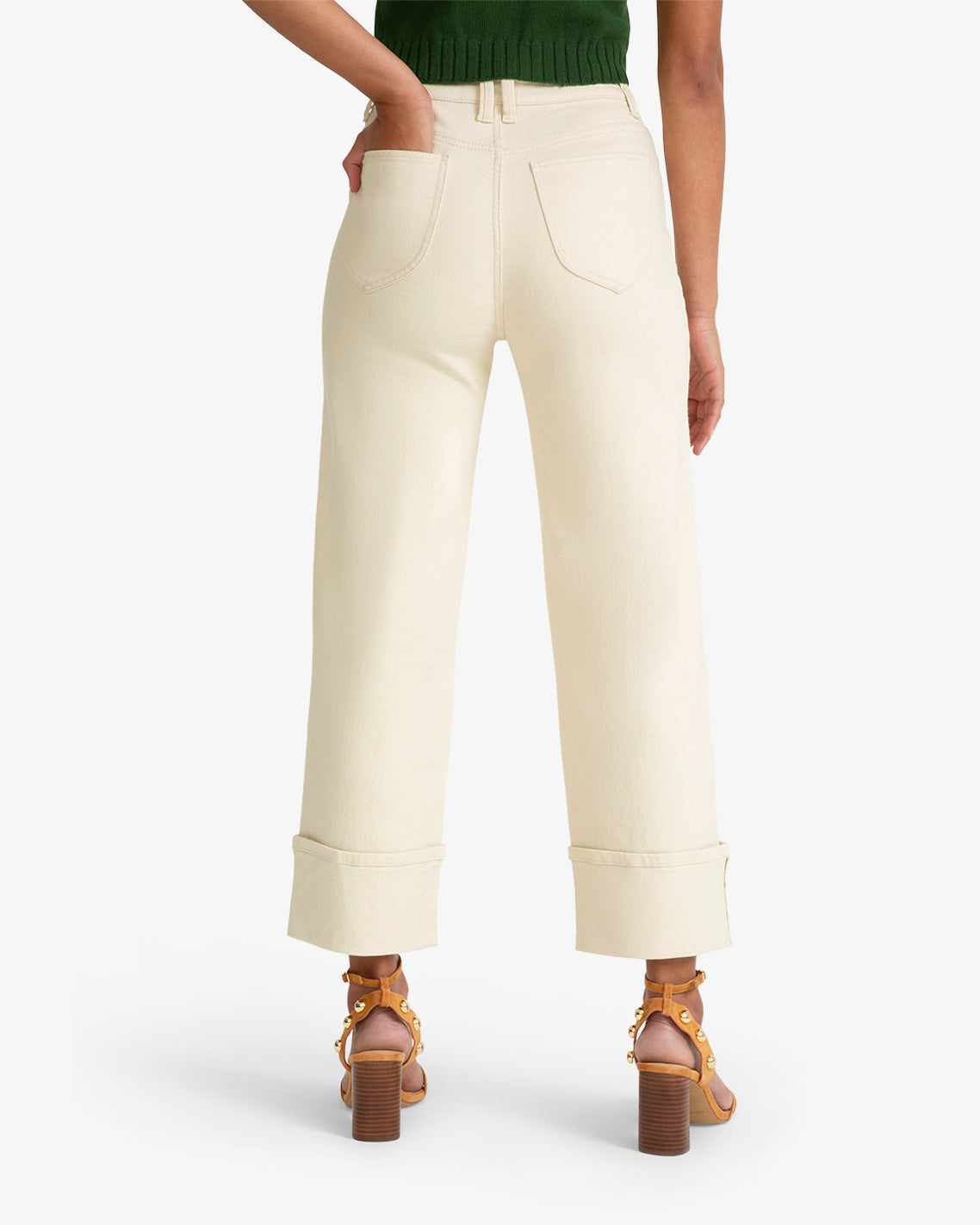 Cuffed Bottom Pant Natural - Draper James