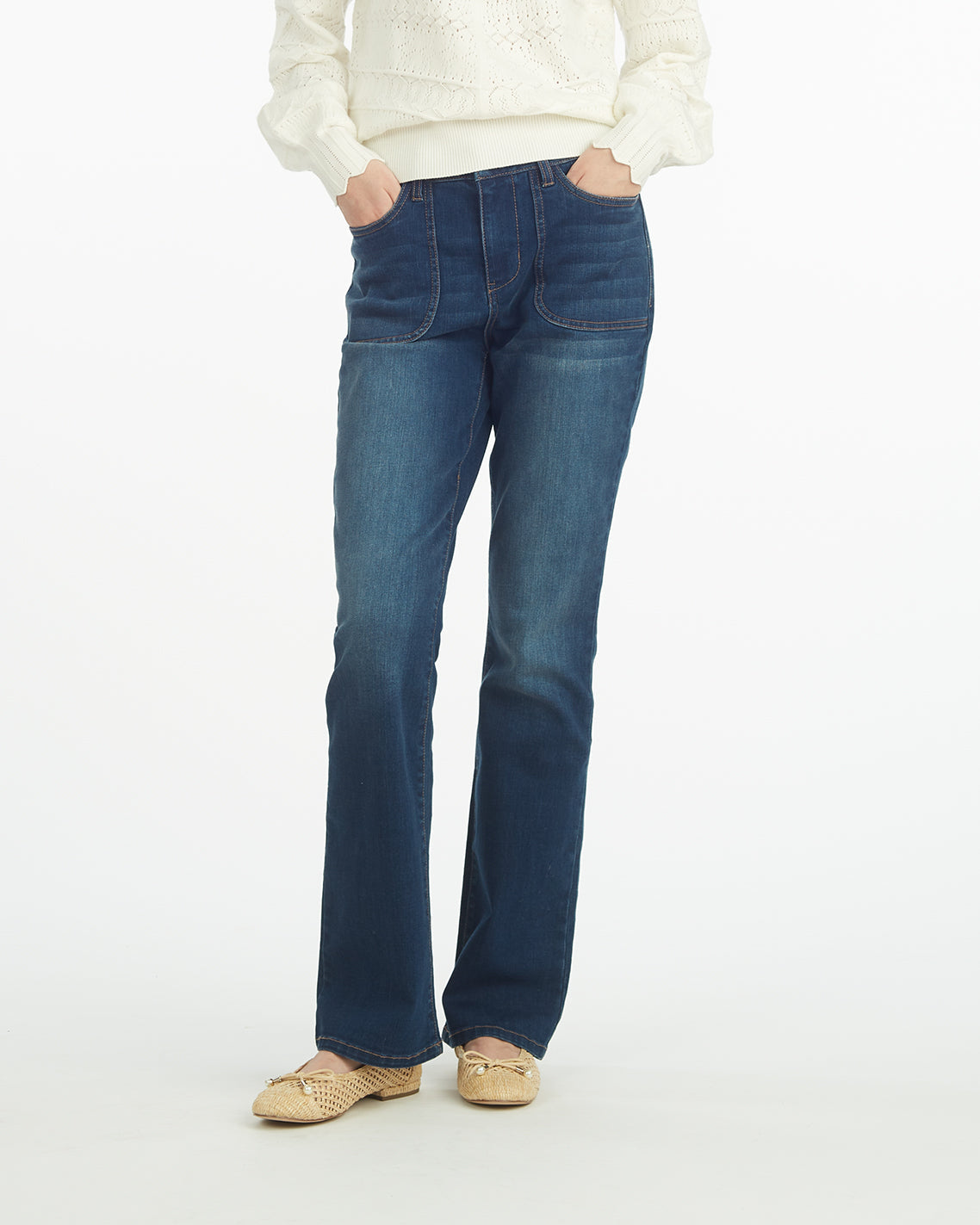 Patch Pocket Denim Baby Boot Dark Wash - Draper James