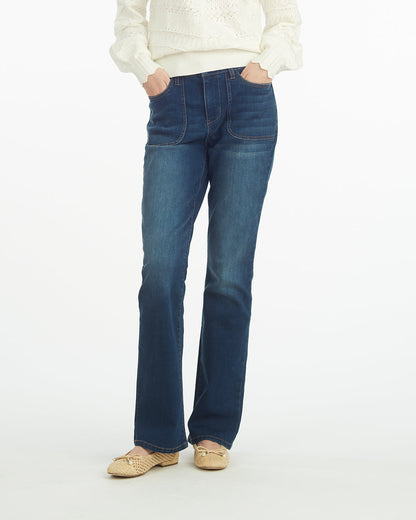 Patch Pocket Denim Baby Boot Dark Wash - Draper James