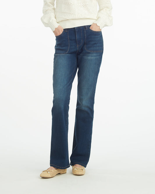 Patch Pocket Denim Baby Boot Dark Wash - Draper James