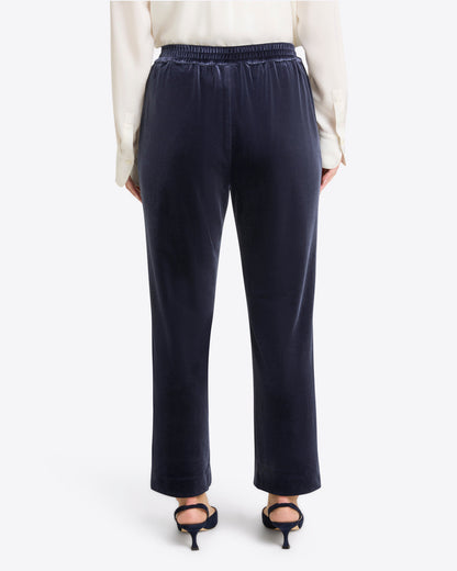 Pull on Pants in Velvet Nassau Navy - Draper James