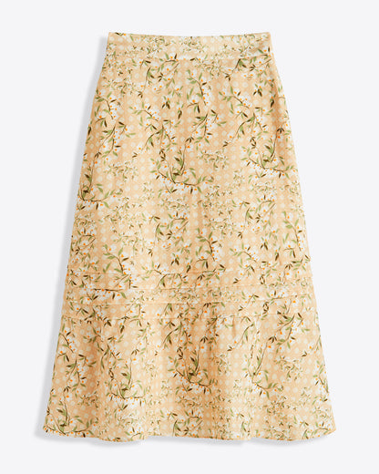 Midi Skirt in Floral Rattan Floral Rattan - Draper James