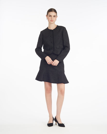 Mini Flounce Skirt | Women's Mini Skirts by Draper James Black - Draper James