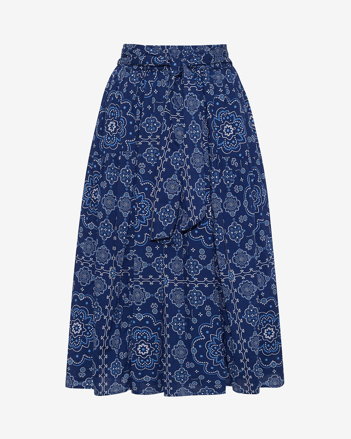 Midi Skirt in Bandana Blue Bandana Blue - Draper James
