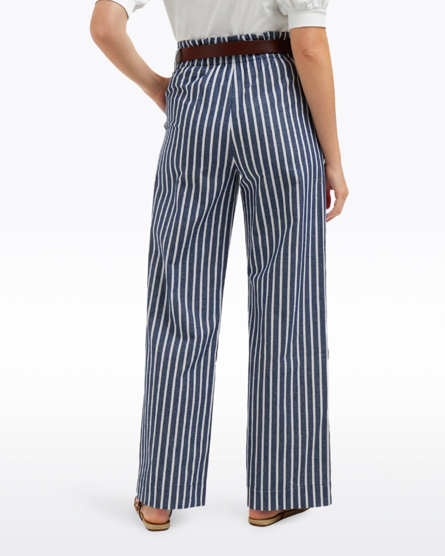 Wide Leg Pants | Women's Trousers by Draper James Railroad Stripe - Draper James