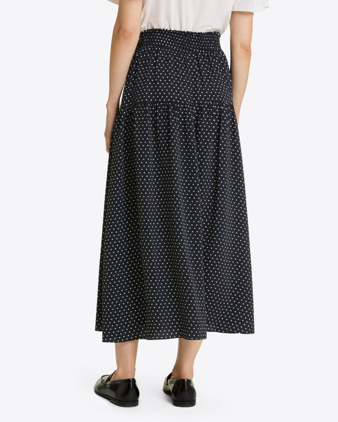 Midi Skirt in Polka Dot Black Polka Dot - Draper James