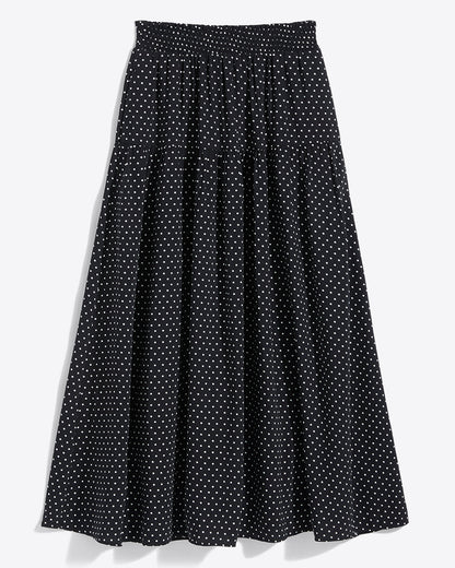 Midi Skirt in Polka Dot Black Polka Dot - Draper James