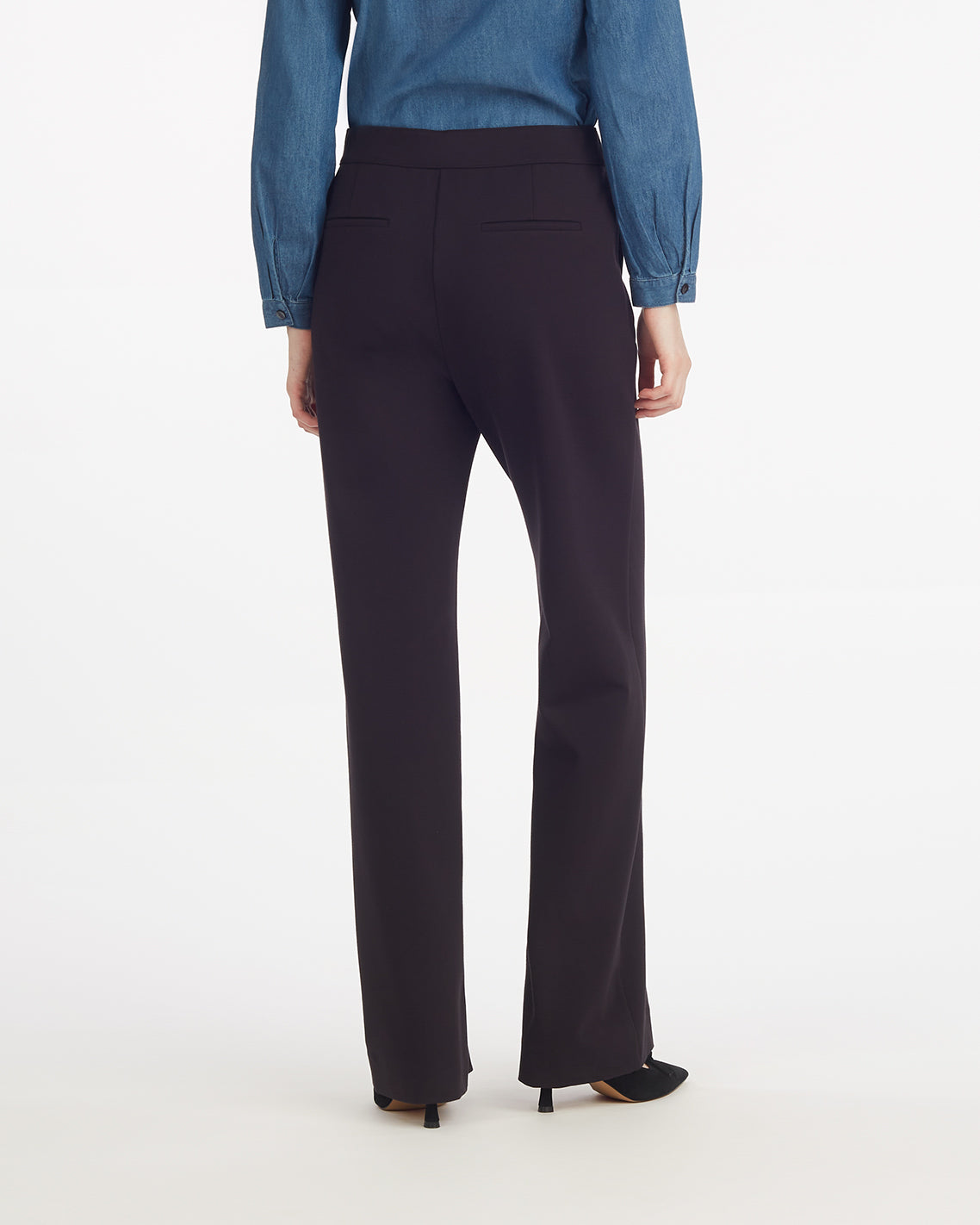Flare Pants in Ponte – Classic Black Black - Draper James