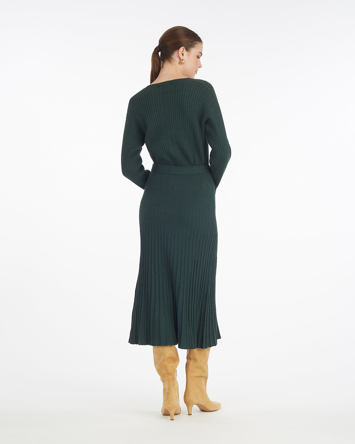 Luxe Pleated Maxi Skirt – Alternate Color Sycamore - Draper James